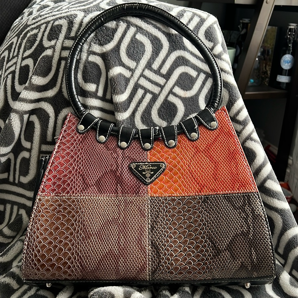 Faux Snakeskin Handbag - Picture 1 of 6